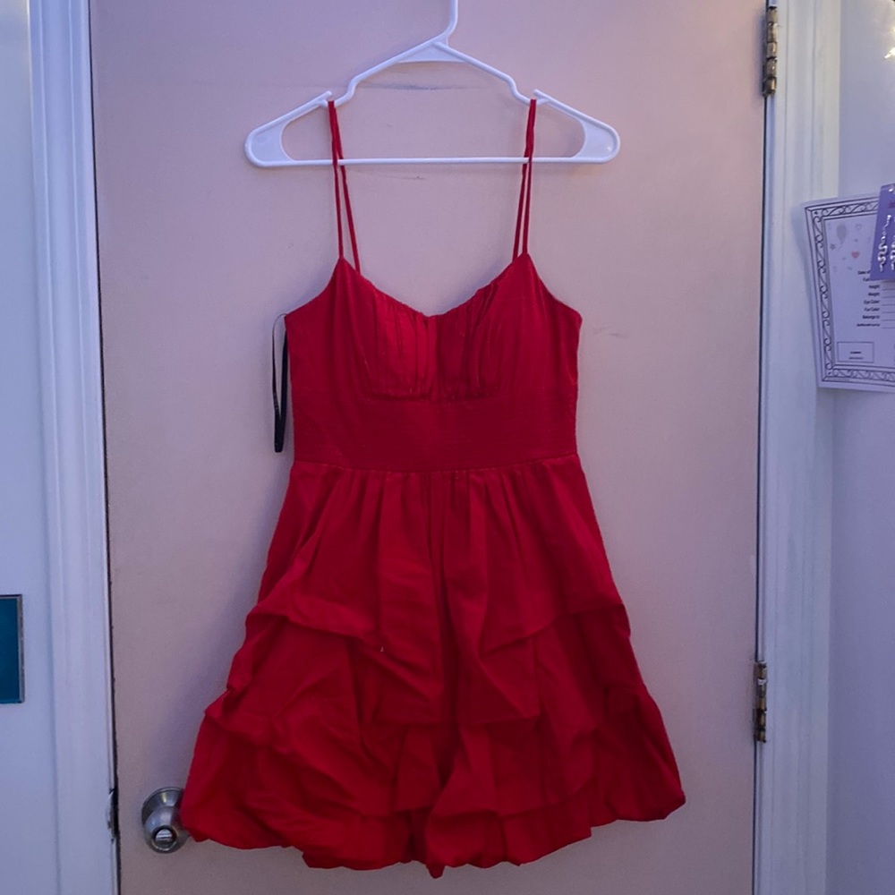 B darlin red prom dress